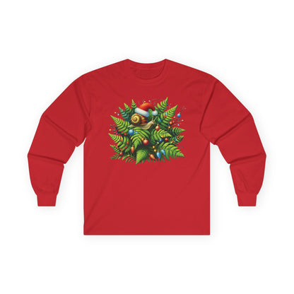 Holiday Snail Unisex Long Sleeve Shirt