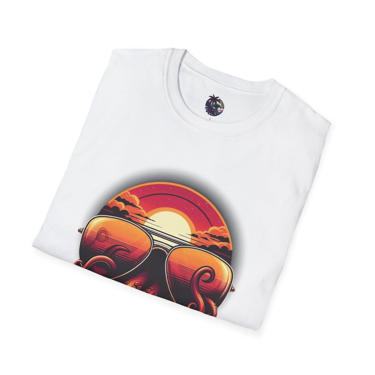 Aviator Sunglasses Sunset Tentacles Unisex T-Shirt