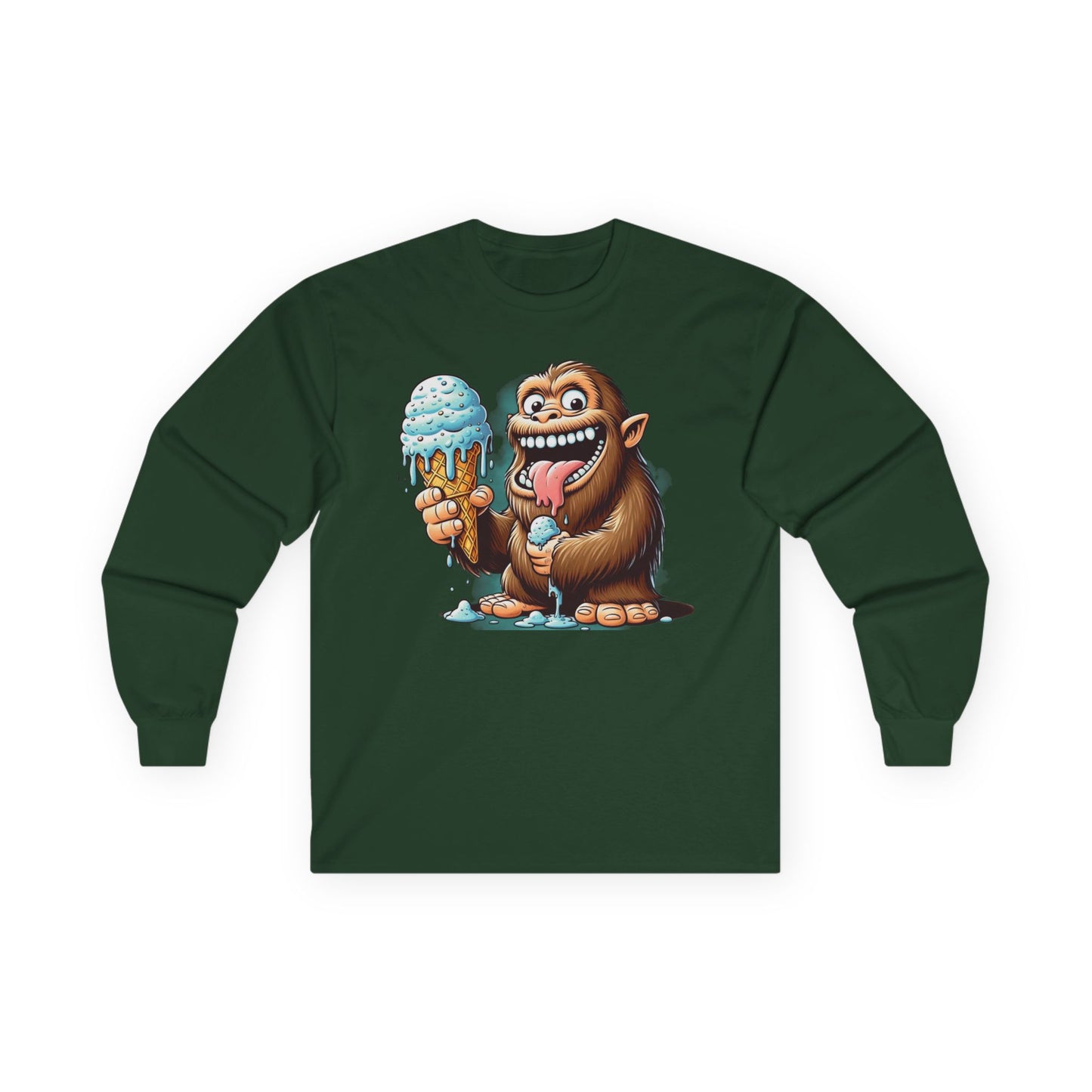 Sasquatch Ice Cream Unisex Long Sleeve Shirt