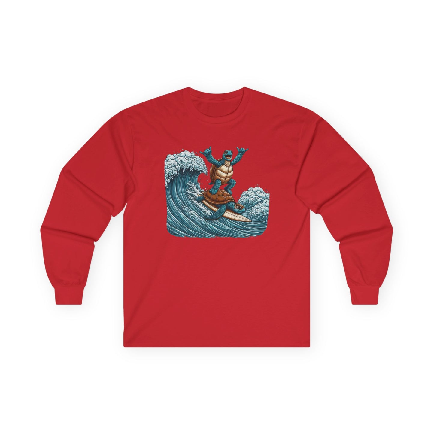 Surfing Sea Turtles Unisex Long Sleeve Shirt