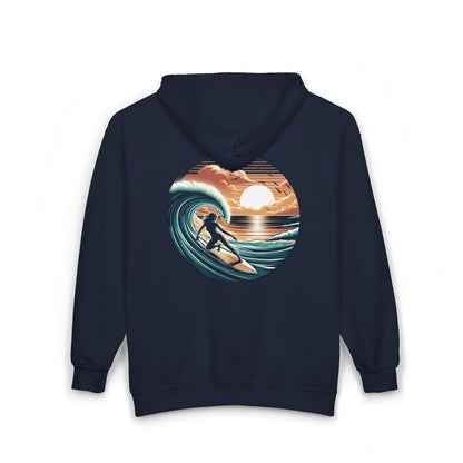 Surfer Girl Unisex Zip-Up Hoodie