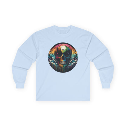 Rainbow Skull Softstyle Unisex Long Sleeve Shirt