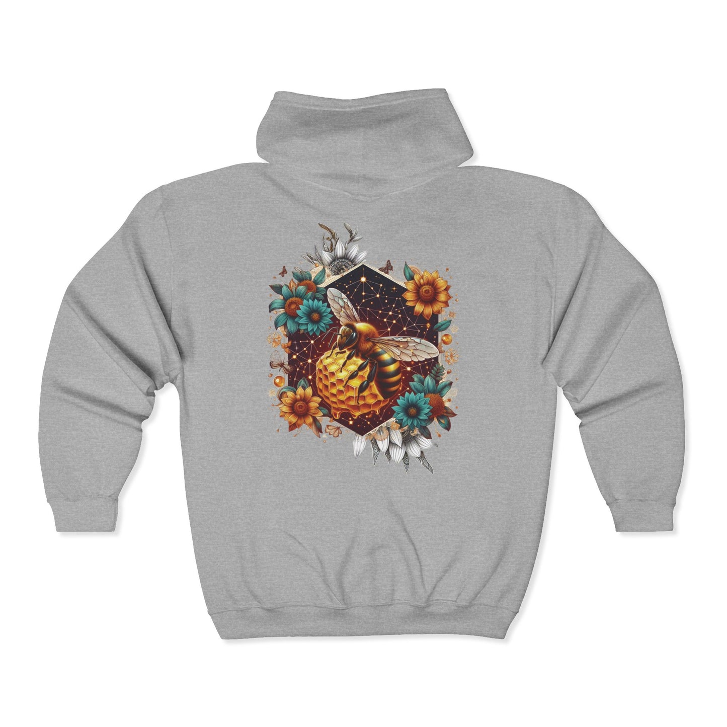 Queen Bee Unisex Zip-Up Hoodie