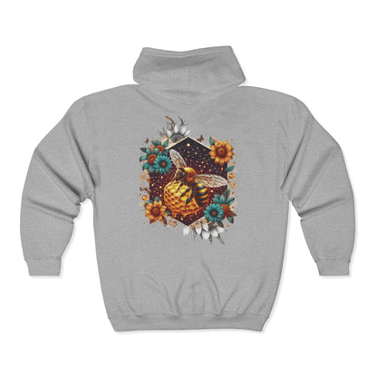 Queen Bee Unisex Zip-Up Hoodie
