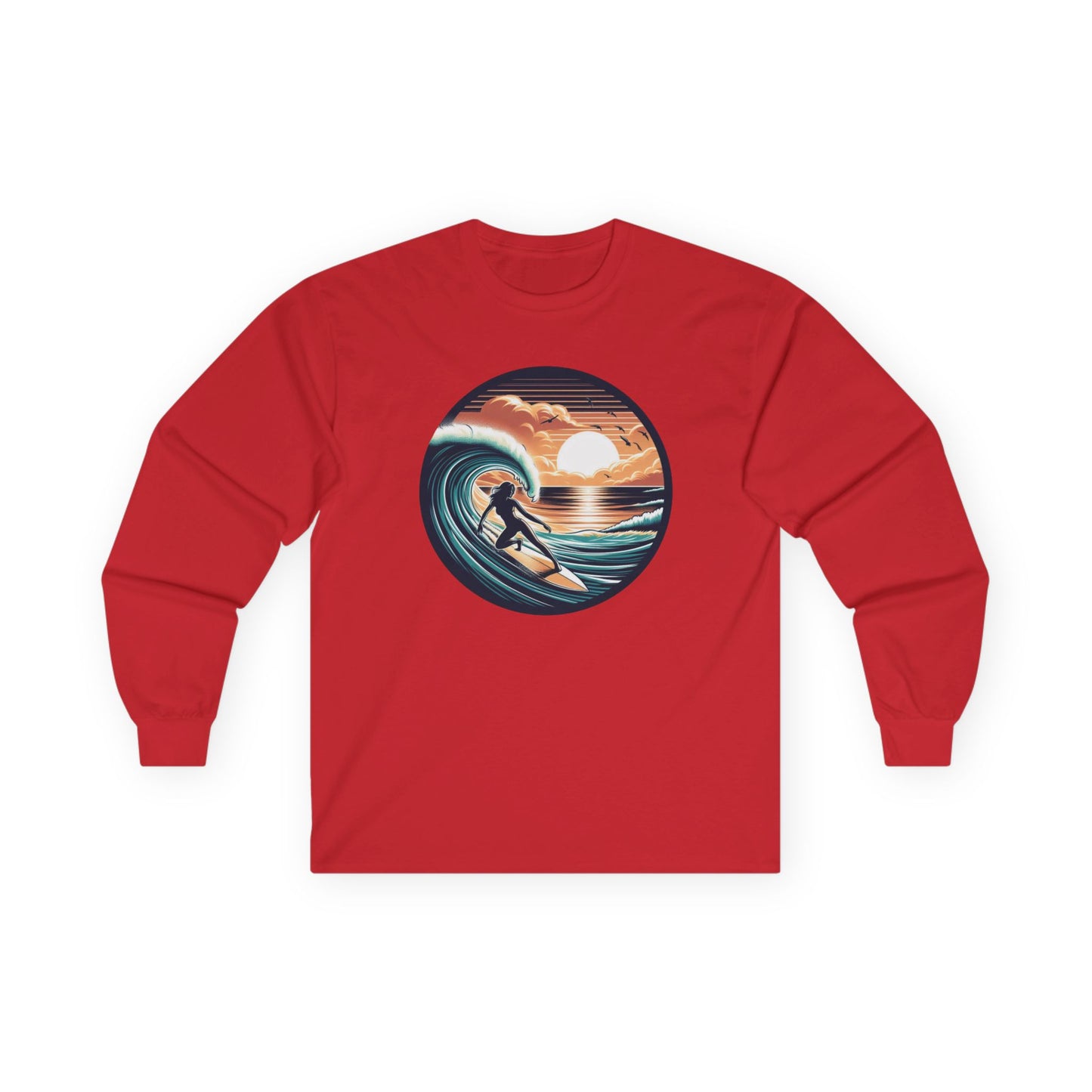 Surfer Girl Unisex Long Sleeve Shirt