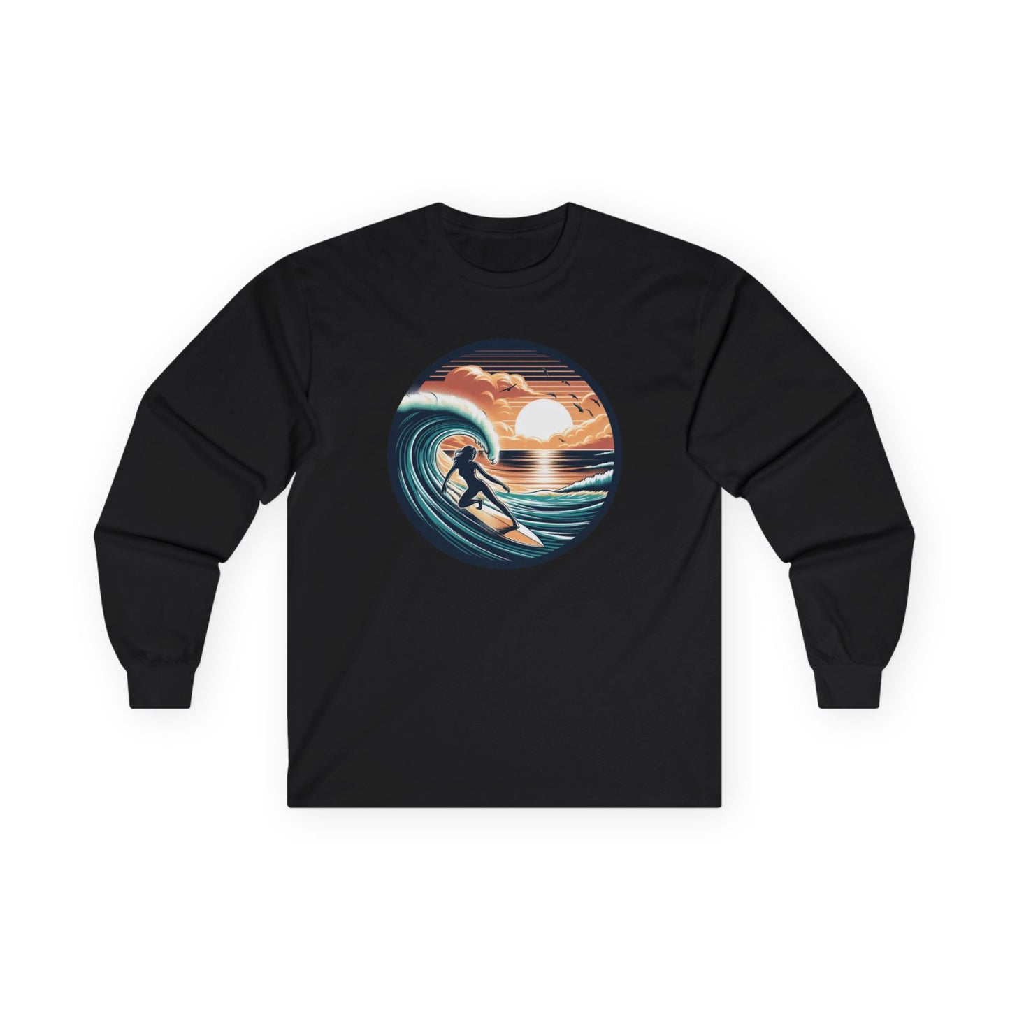 Surfer Girl Unisex Long Sleeve Shirt