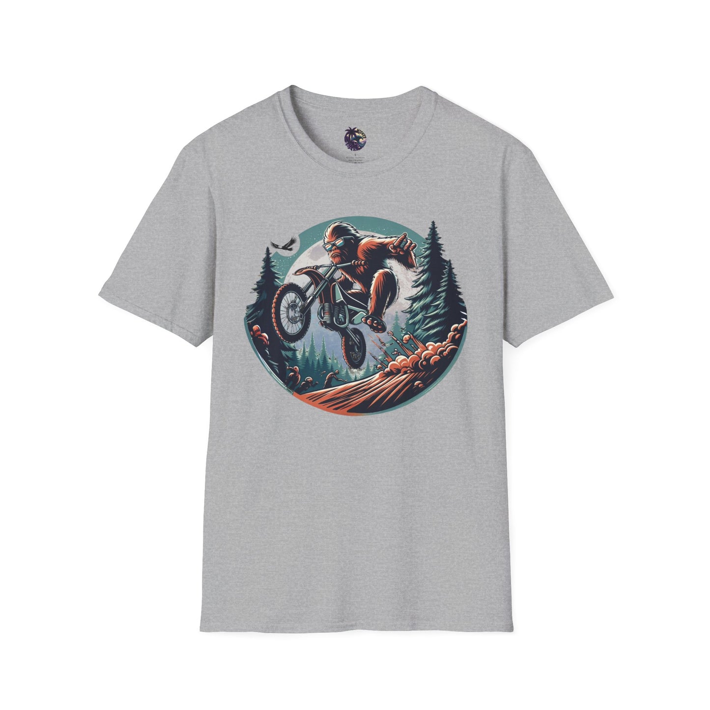 Sasquatch Dirt Bikin' Unisex T-Shirt