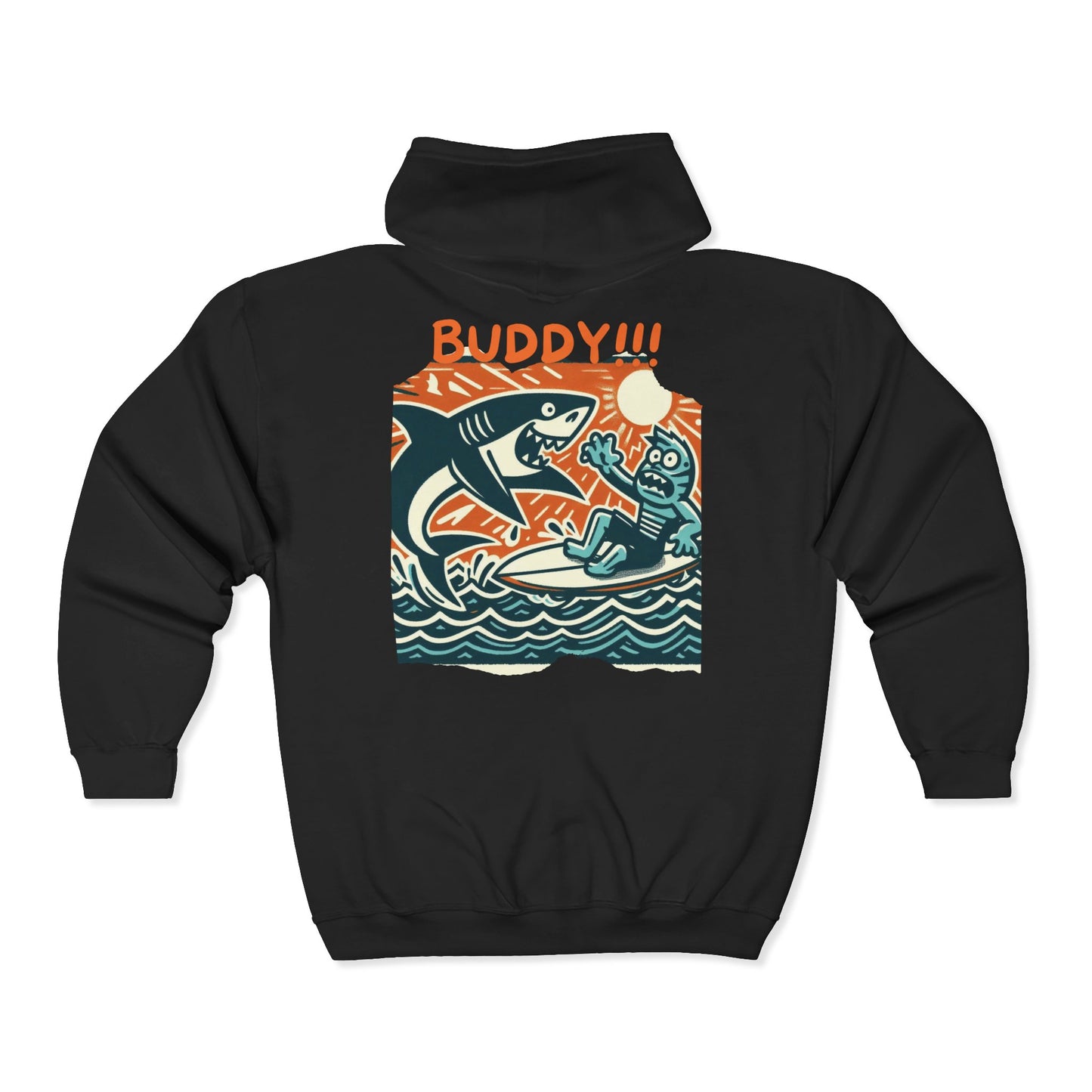Buddy Shark Unisex Zip-Up Hoodie