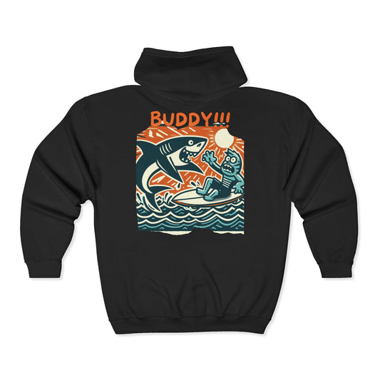 Buddy Shark Unisex Zip-Up Hoodie