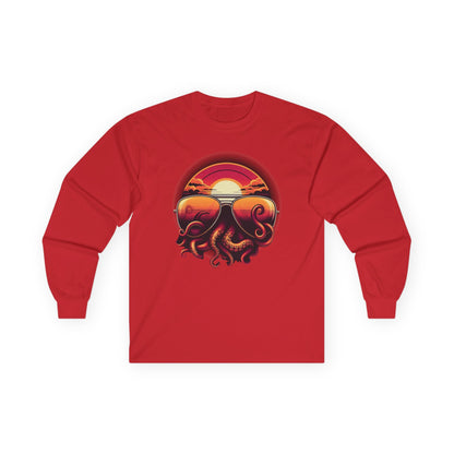 Aviator Sunglasses Sunset Tentacles Unisex Long Sleeve Shirt
