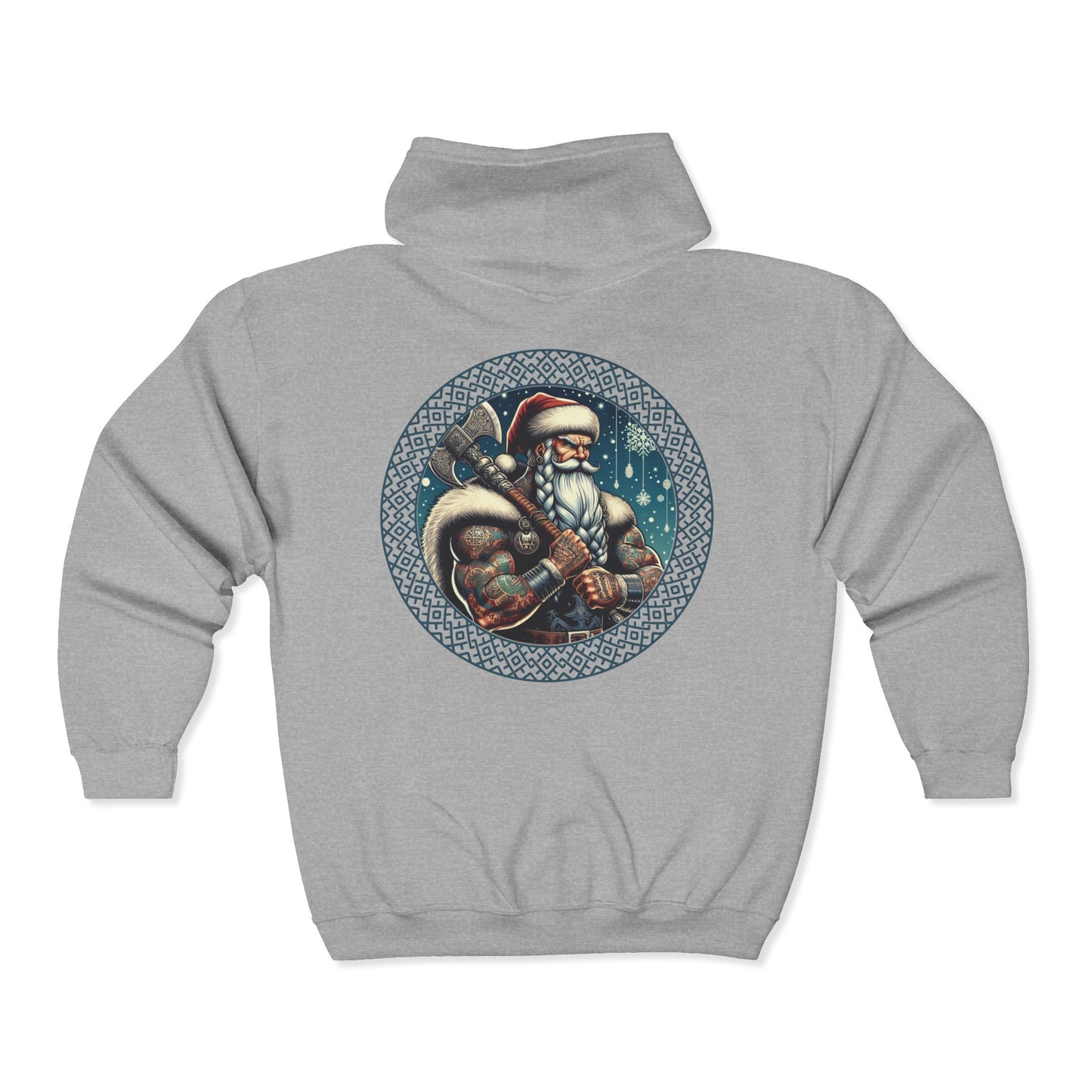 Viking Santa Unisex Zip-Up Hoodie