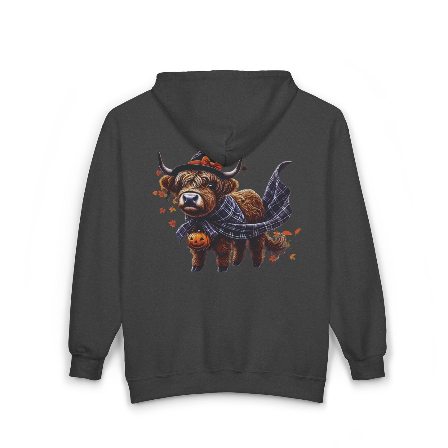 Highland Cow-oween Unisex Zip-Up Hoodie