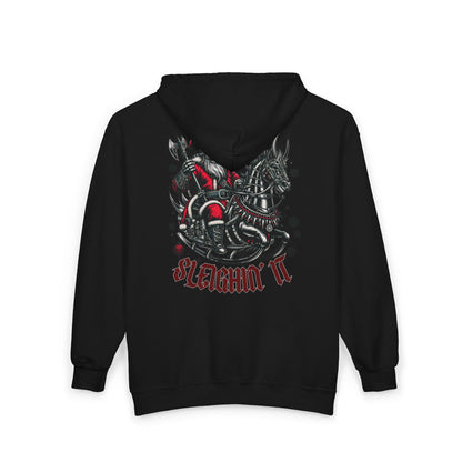 Goth Santa Unisex Zip-Up Hoodie