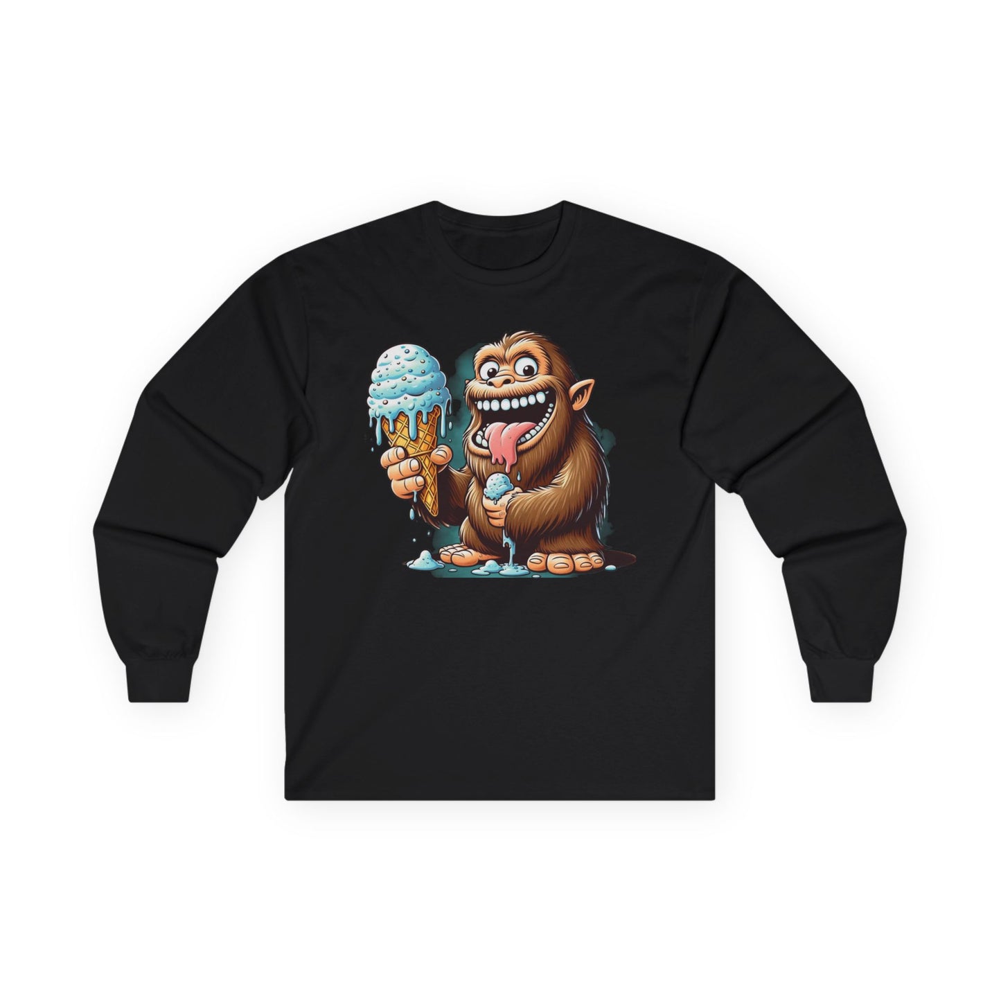 Sasquatch Ice Cream Unisex Long Sleeve Shirt