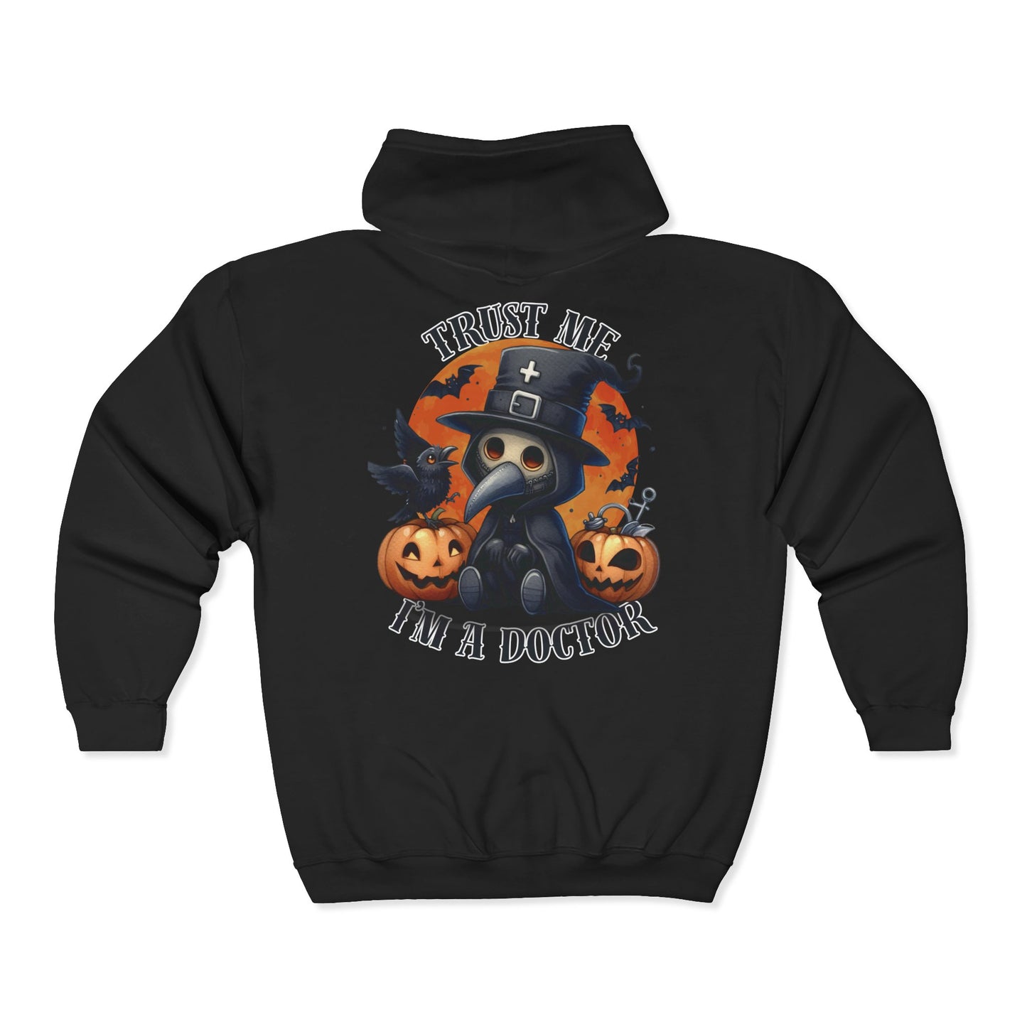 Plague Doctor Unisex Zip-Up Hoodie