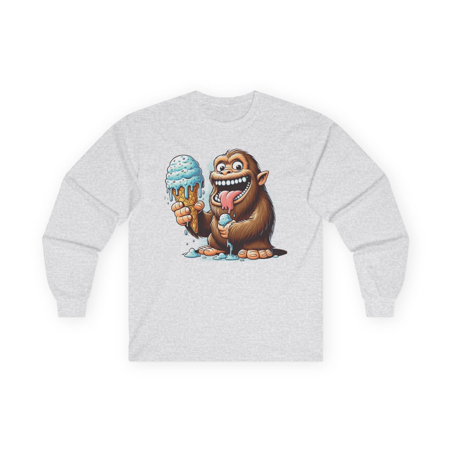 Sasquatch Ice Cream Unisex Long Sleeve Shirt