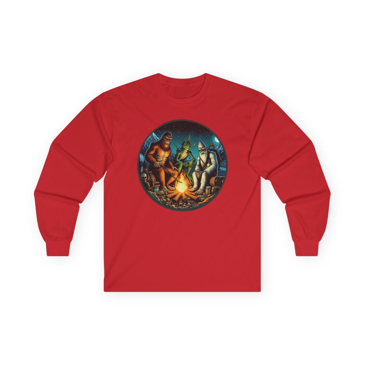 Cryptid Camping Trip Unisex Long Sleeve shirt
