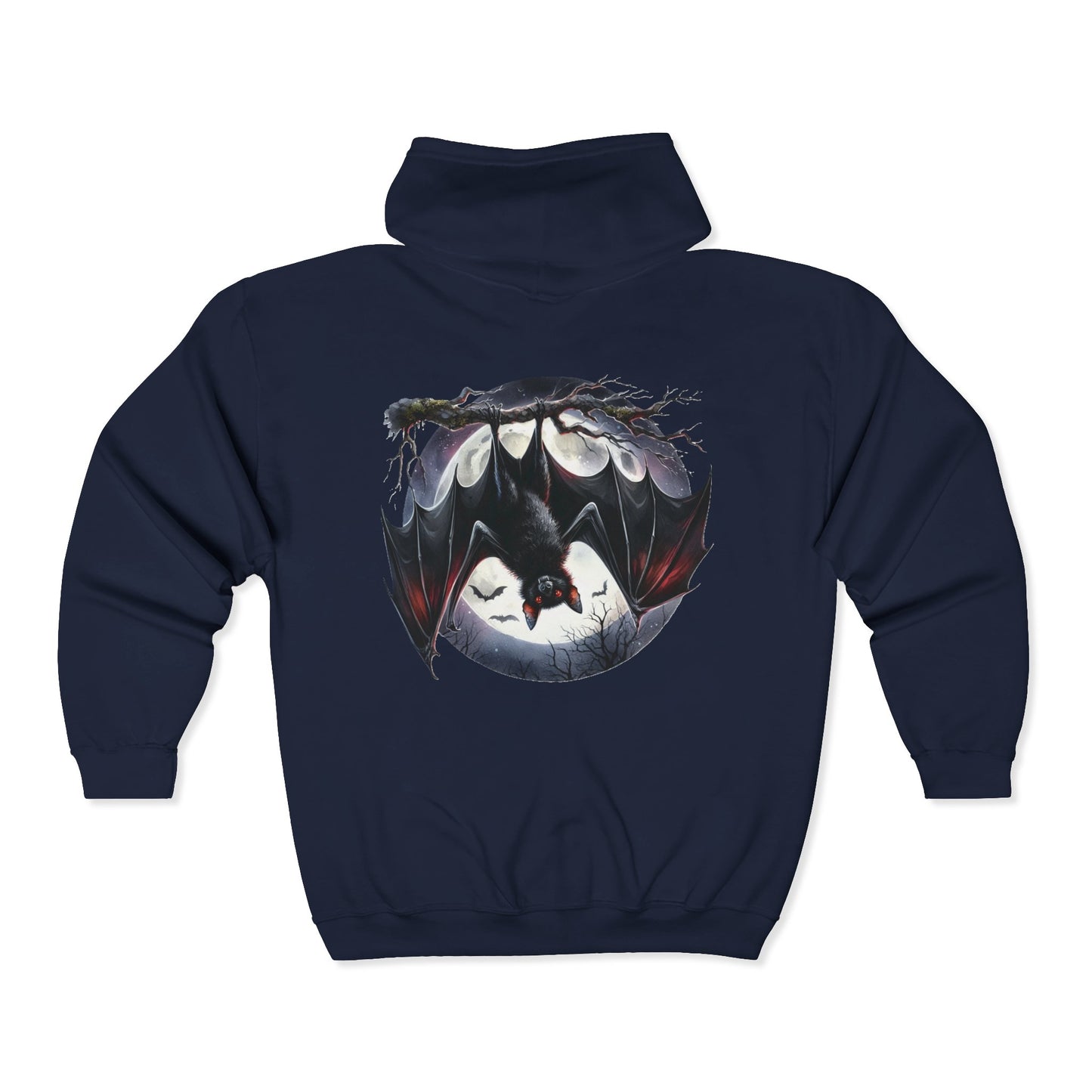 Spooky Season Bat Unisex Zip-Up Hoodie