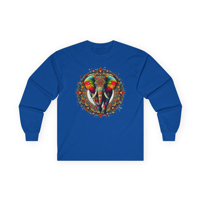 Elephant Mandala Unisex Long Sleeve Shirt