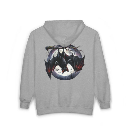 Spooky Season Bat Unisex Zip-Up Hoodie