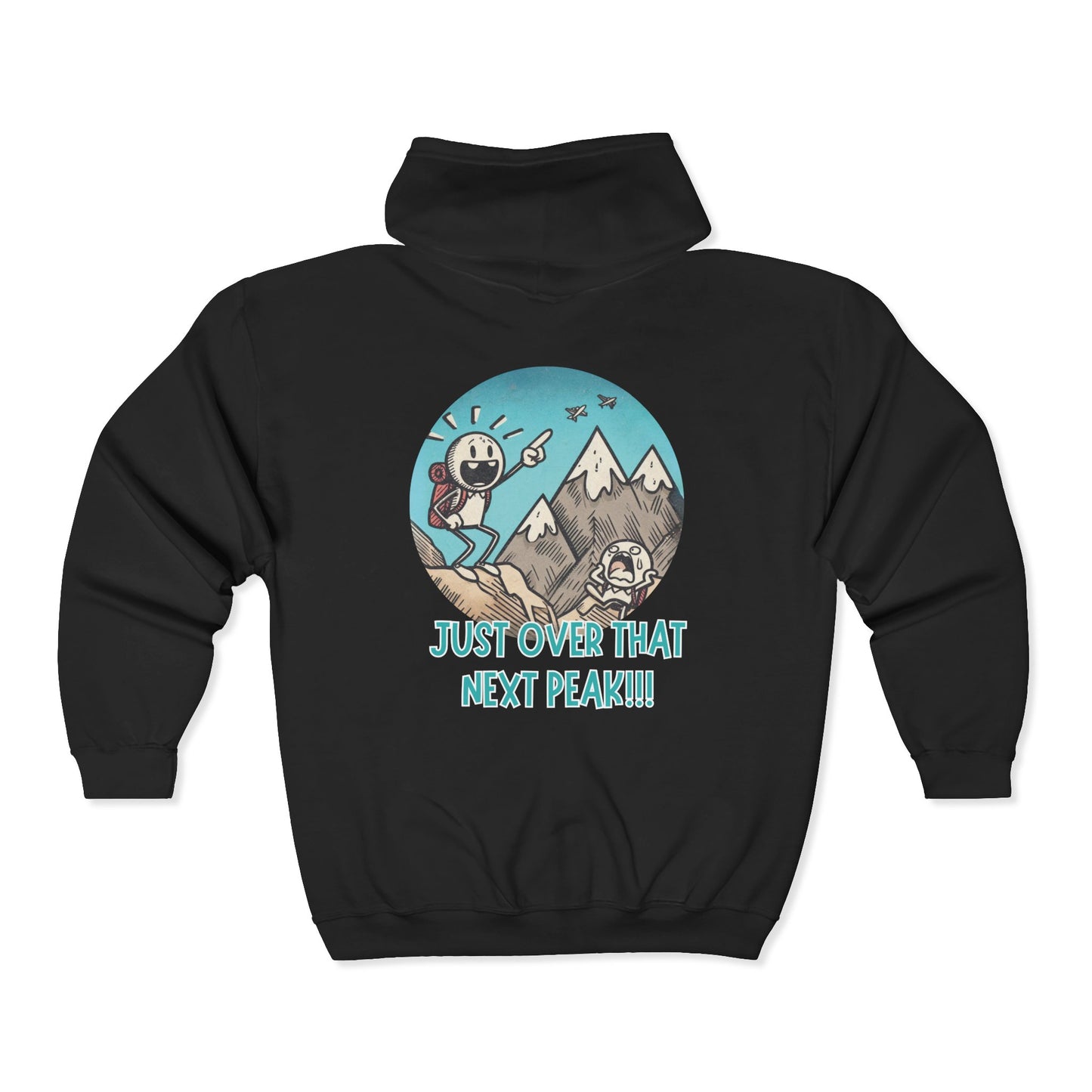Just Over That Next Peak Unisex Zip-Up Hoodie