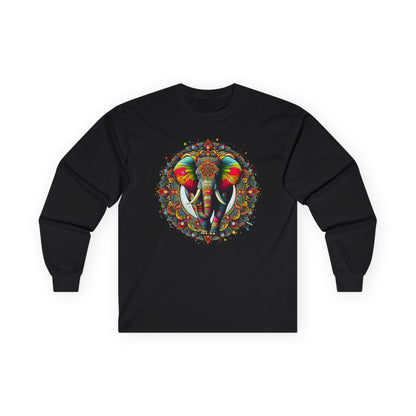 Elephant Mandala Unisex Long Sleeve Shirt