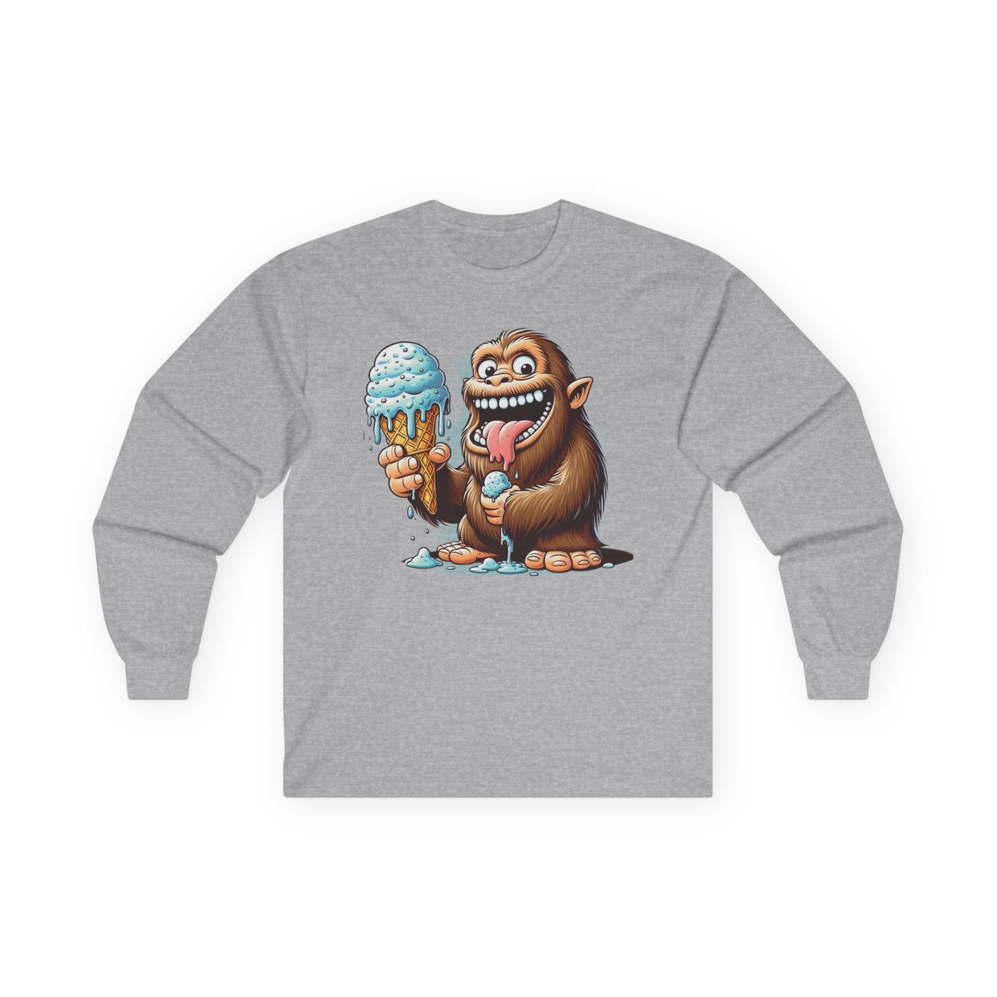 Sasquatch Ice Cream Unisex Long Sleeve Shirt