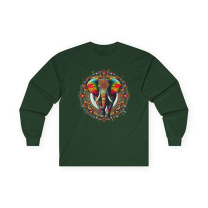 Elephant Mandala Unisex Long Sleeve Shirt