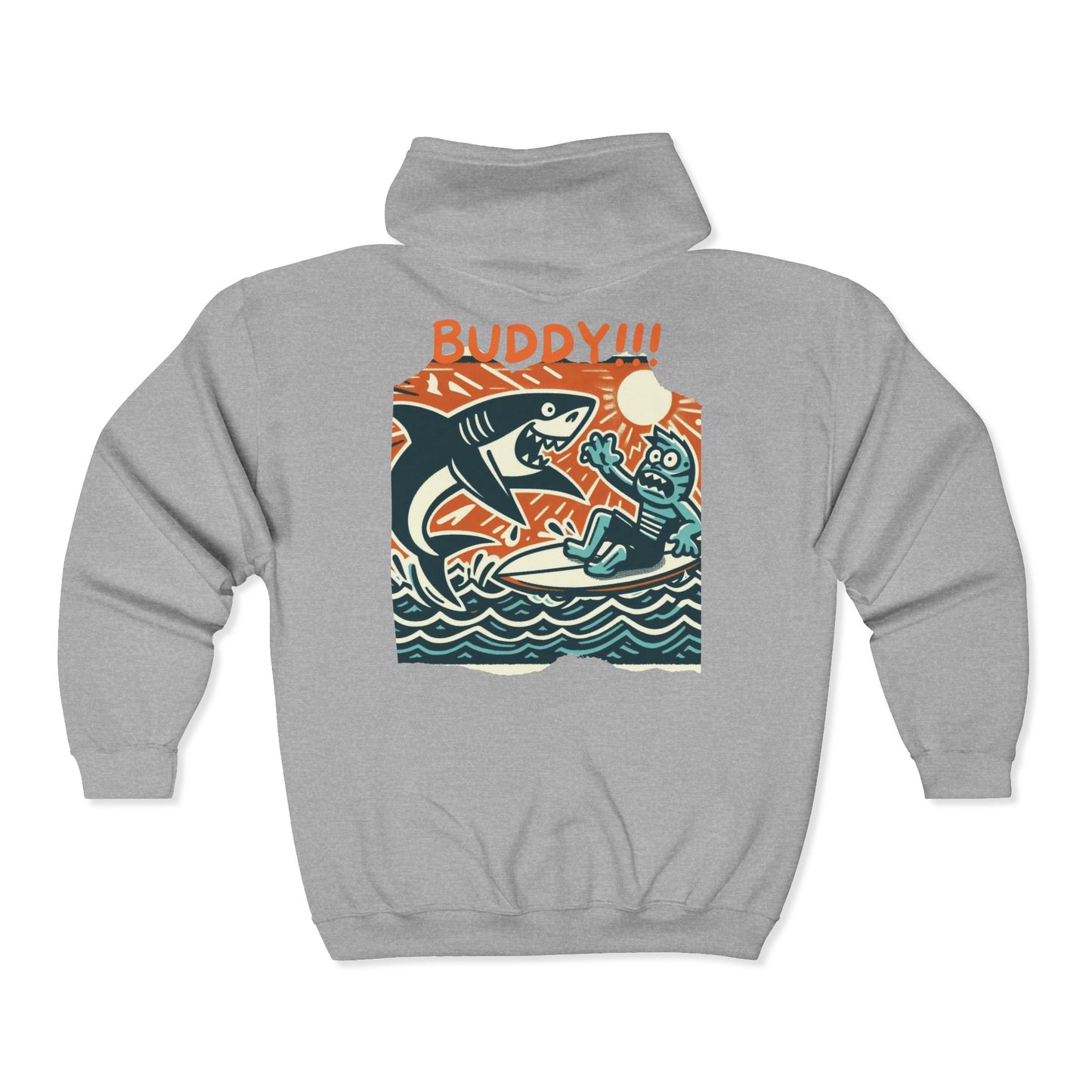 Buddy Shark Unisex Zip-Up Hoodie