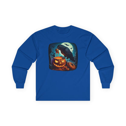 Raven Skull Unisex Long Sleeve Shirt