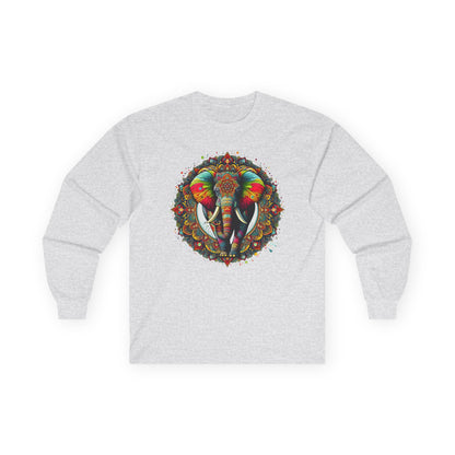 Elephant Mandala Unisex Long Sleeve Shirt