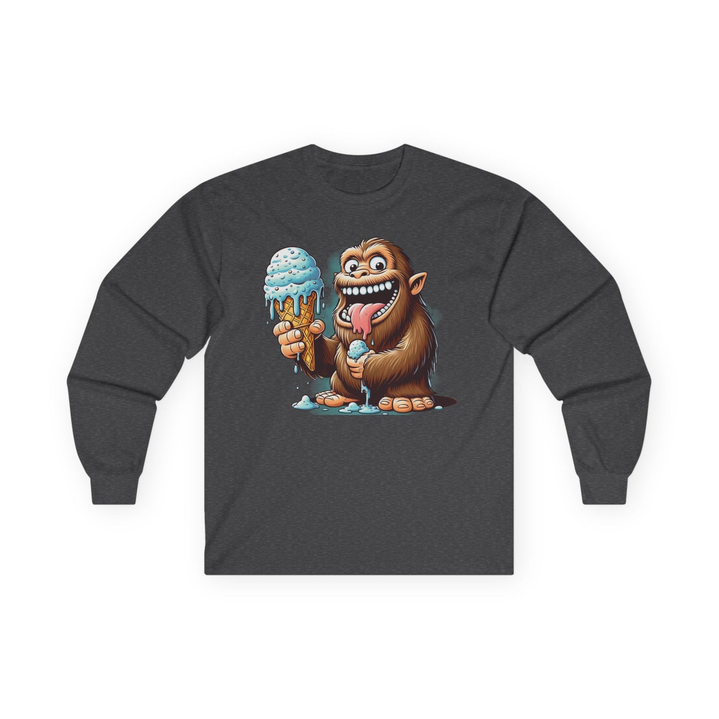 Sasquatch Ice Cream Unisex Long Sleeve Shirt
