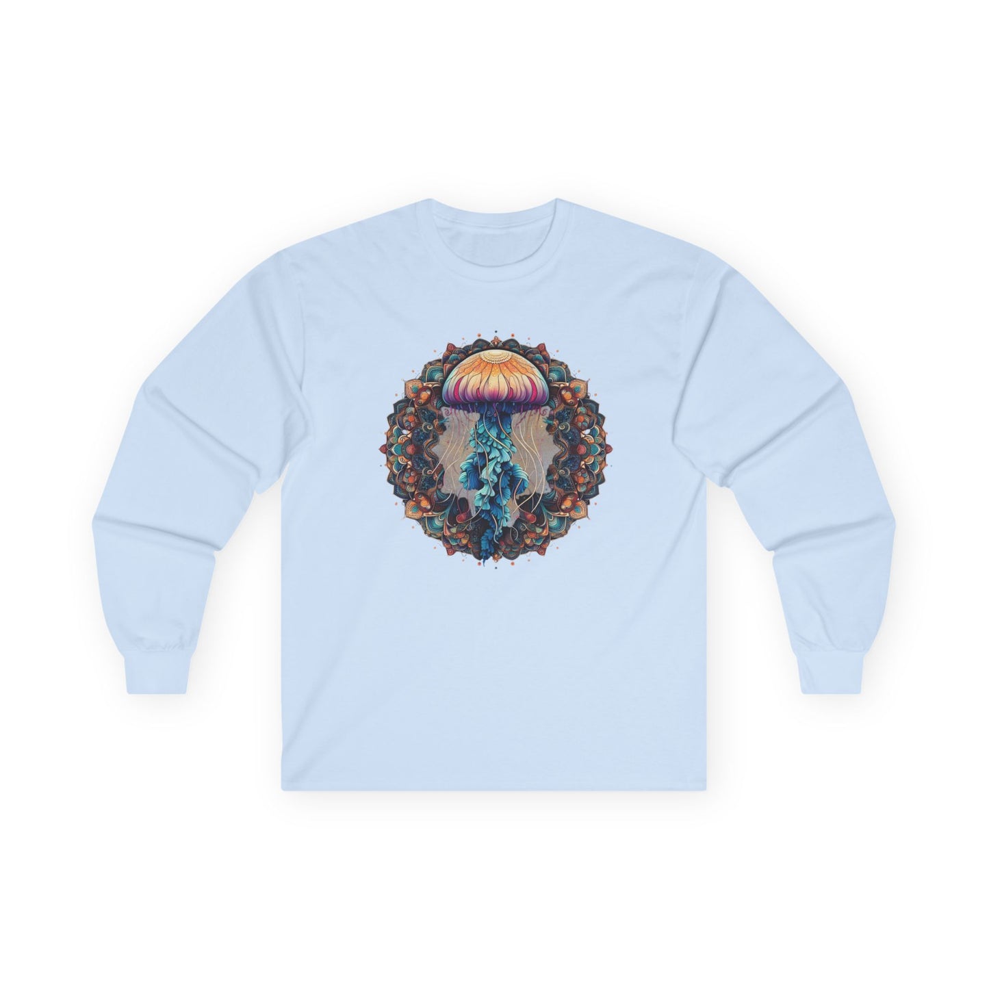 Jellyfish Mandala Unisex Long Sleeve Shirt