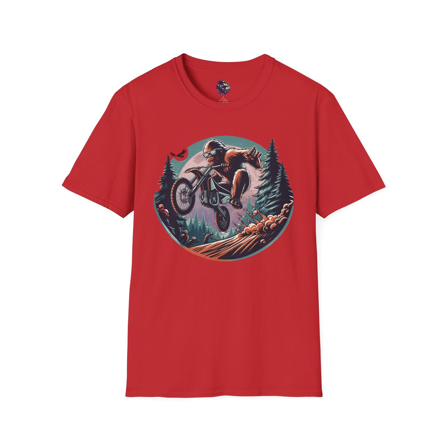 Sasquatch Dirt Bikin' Unisex T-Shirt
