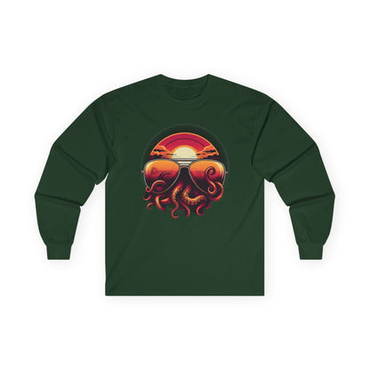 Aviator Sunglasses Sunset Tentacles Unisex Long Sleeve Shirt