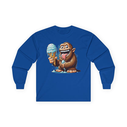Sasquatch Ice Cream Unisex Long Sleeve Shirt
