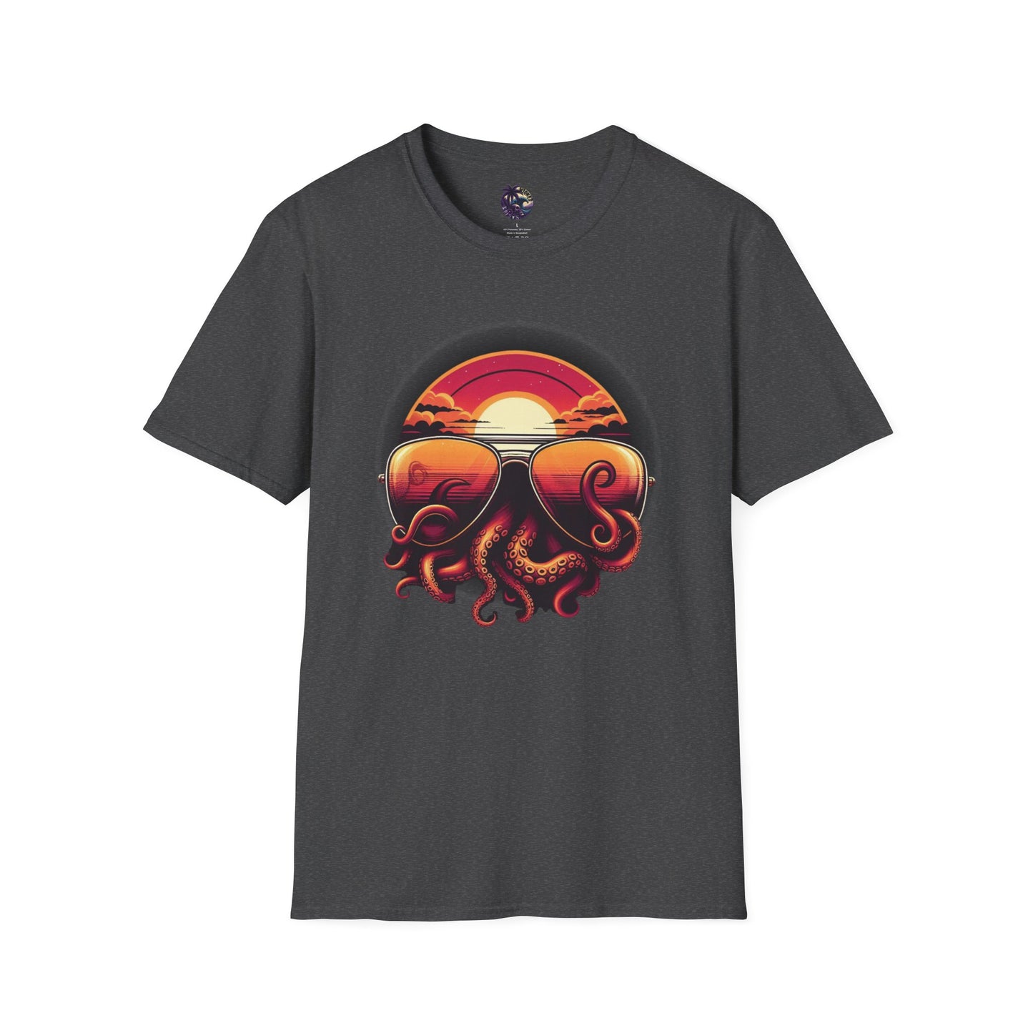 Aviator Sunglasses Sunset Tentacles Unisex T-Shirt