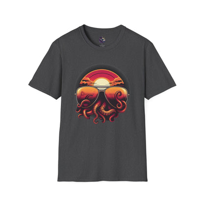 Aviator Sunglasses Sunset Tentacles Unisex T-Shirt
