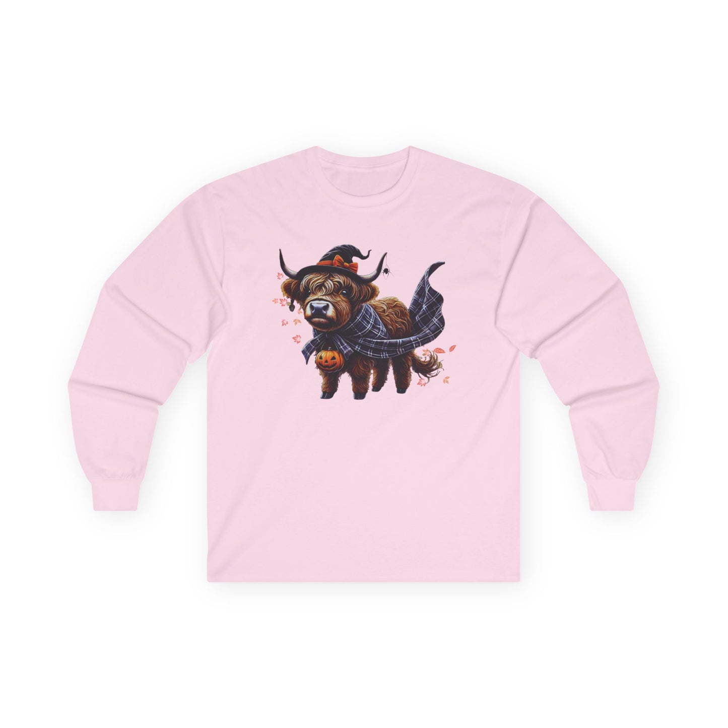 Highland Cow-oween Unisex Long Sleeve Shirt