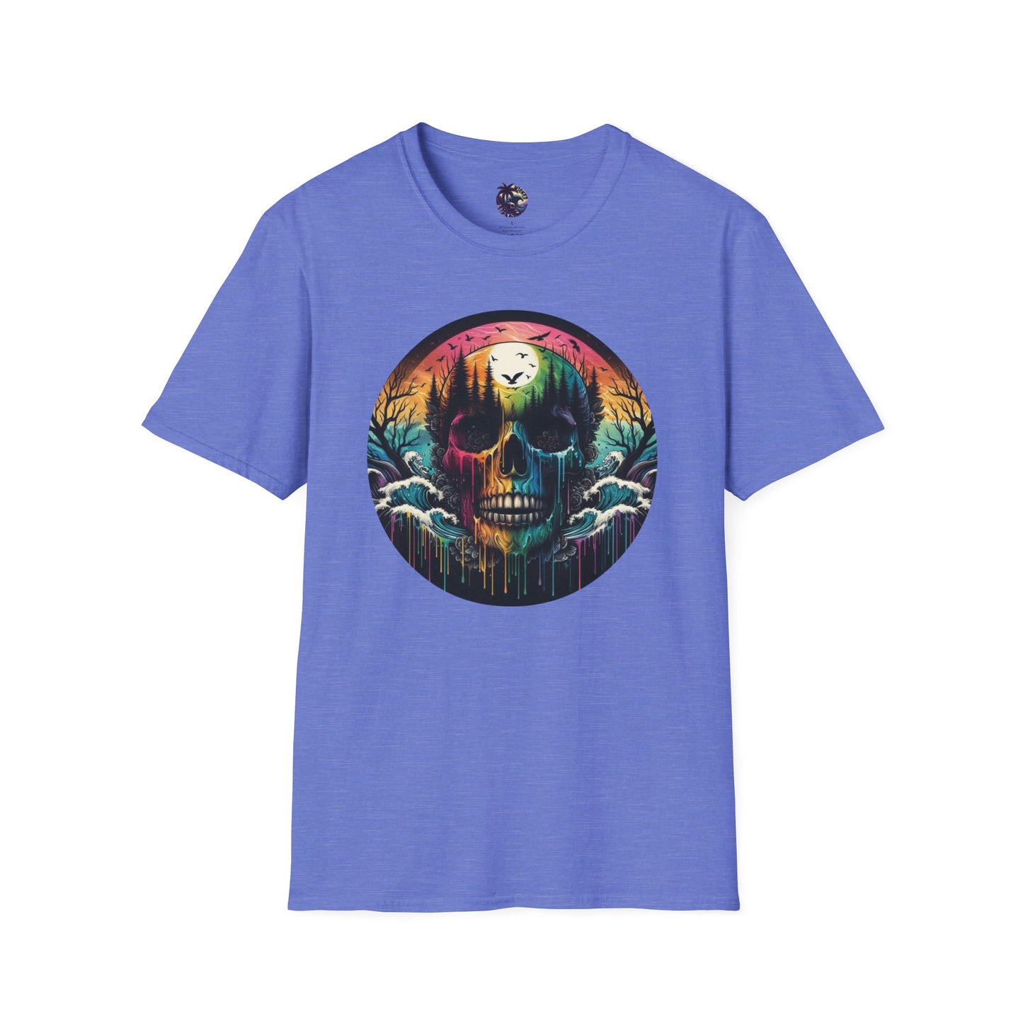 Rainbow Skull Softstyle Unisex T-Shirt