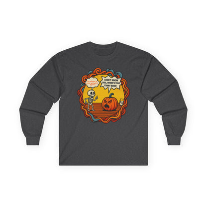 Pumpkin Spice vs Funny Bone Unisex Long Sleeve Shirt