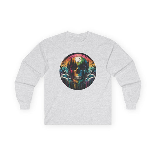 Rainbow Skull Softstyle Unisex Long Sleeve Shirt