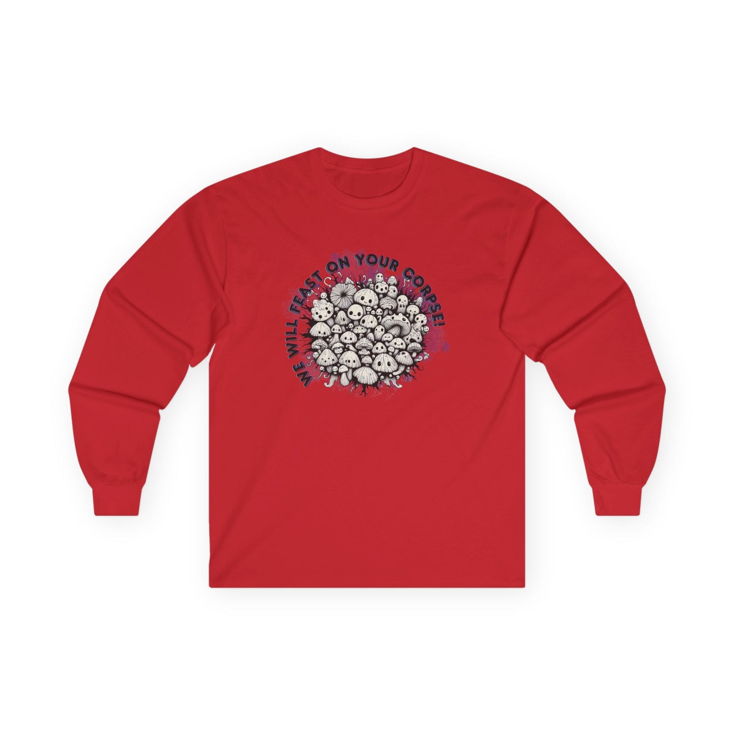 Creepy Mushroom Unisex Long Sleeve Shirt