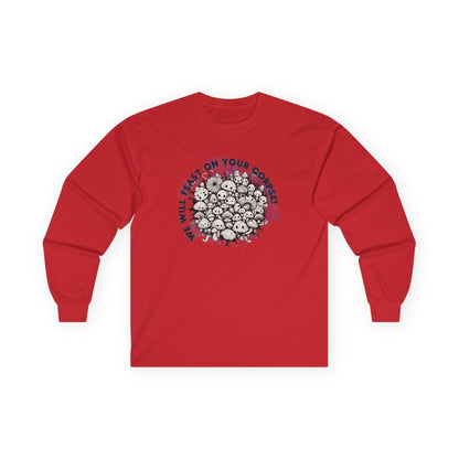Creepy Mushroom Unisex Long Sleeve Shirt