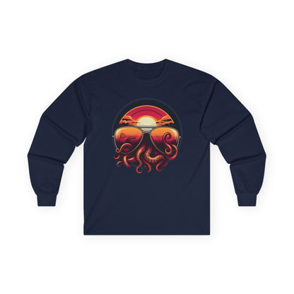 Aviator Sunglasses Sunset Tentacles Unisex Long Sleeve Shirt