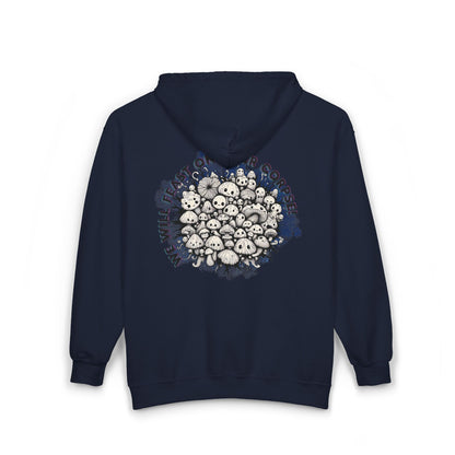 Creepy Mushroom Unisex Zip-Up Hoodie