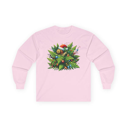 Holiday Snail Unisex Long Sleeve Shirt