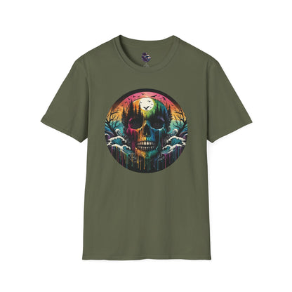Rainbow Skull Softstyle Unisex T-Shirt