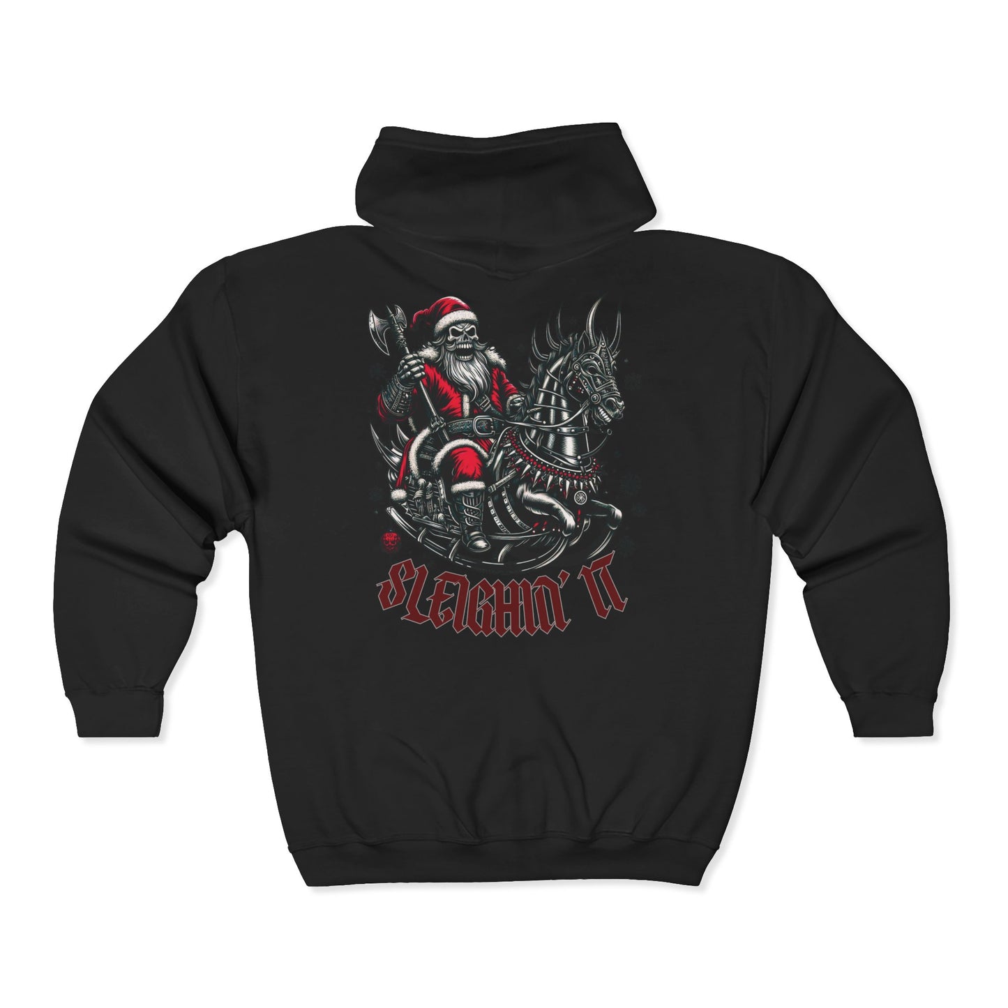 Goth Santa Unisex Zip-Up Hoodie