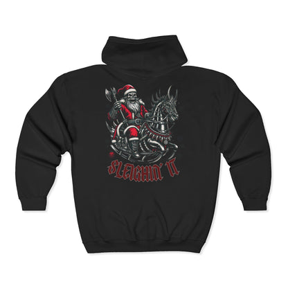 Goth Santa Unisex Zip-Up Hoodie